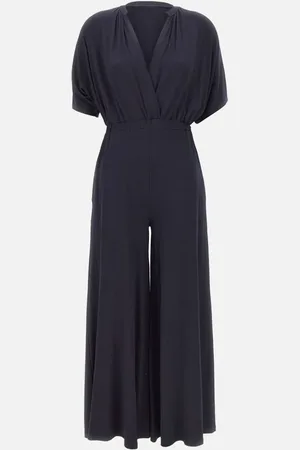 Kaos V-neck pleated jumpsuit