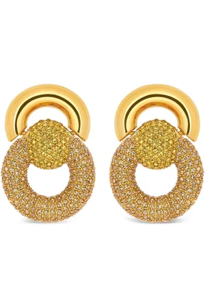 Oscar de la Renta Crystal-embellished earrings