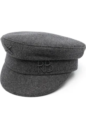 Ruslan Baginskiy Monogram-embroidered baker boy cap