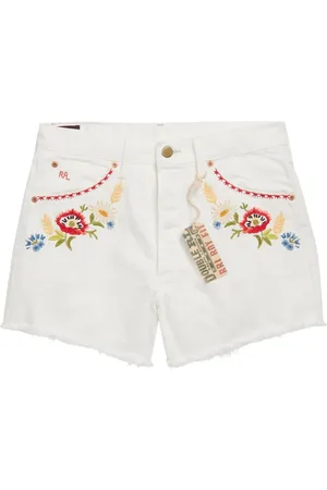 Ralph Lauren Embroidered denim shorts