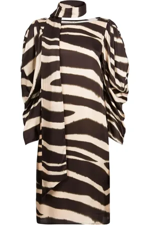 Nina Ricci Zebra-print midi dress
