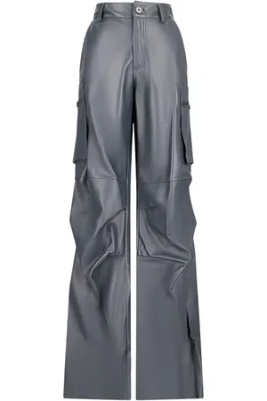 SALVATORE SANTORO Cargo leather trousers