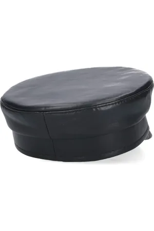 Ruslan Baginskiy Leather baker-boy hat