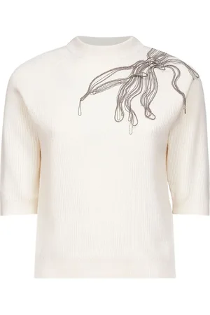 Brunello Cucinelli Chain-embellished top