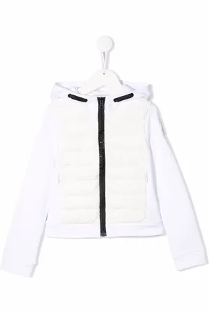 Moncler Padded-panel zipped hoodie