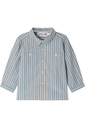 BONPOINT Striped button-fastening shirt