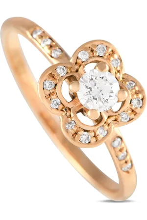 Mauboussin 18kt rose gold Quatrefoil diamond ring