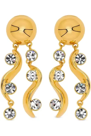 Oscar de la Renta Crystal-embellished earrings