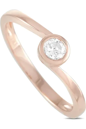 LB Exclusive 14K rose gold diamond ring