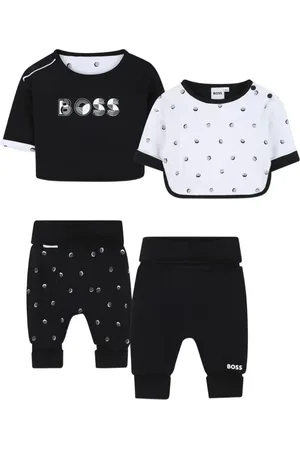 HUGO BOSS Logo-embellished t-shirt and trousers set