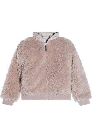 Moncler Teddy-fleece zip-up jacket