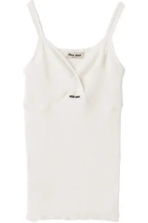 Miu Miu Ribbed-knit top