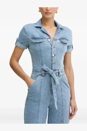 Guess Button-fastening belted jumpsuit