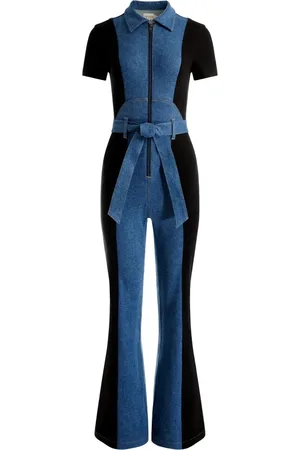 ALICE+OLIVIA Zip-front panelled jumpsuit