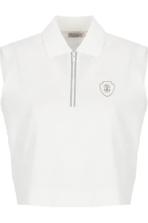Brunello Cucinelli Zip-front logo-plaque top