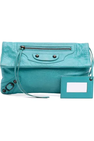 Balenciaga 2013 Lambskin Motocross Classic Envelope clutch bag