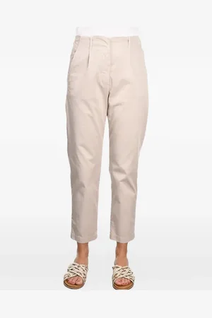 Gran Sasso Pleated cotton trousers