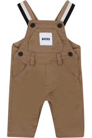 HUGO BOSS Logo-patch dungarees