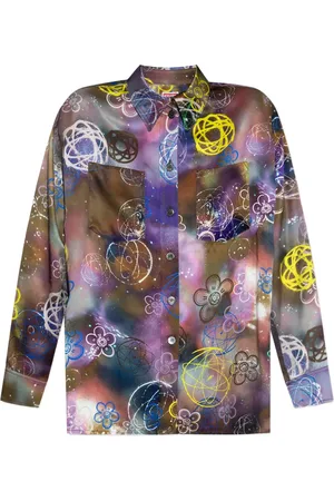 Kenzo X Futura 2000 floral-atom shirt