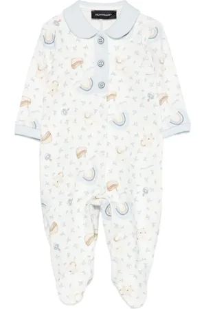 MONNALISA Peter Pan collar printed pajamas