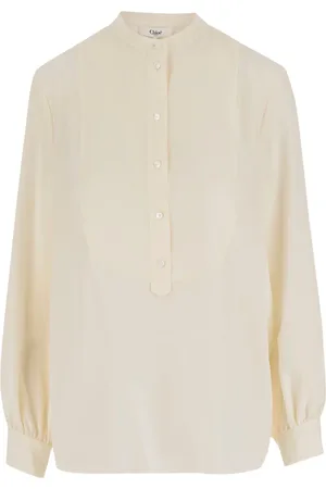 Chloé Mandarin-collar button shirt