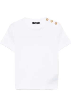 Balmain Embroidered-logo T-shirt