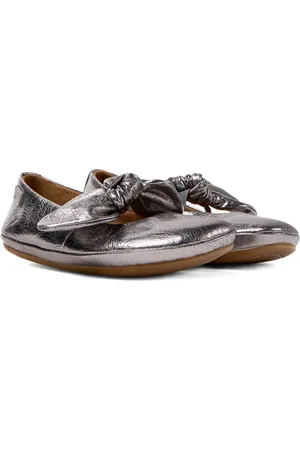 Camper Right bow-embellished leather ballerinas