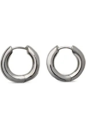 ANNIKA INEZ Oblique hoops earrings