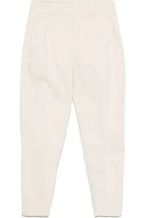 Brunello Cucinelli Panelled cotton trousers