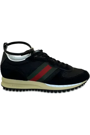Gucci Ankle-strap monogram sneakers