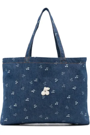 BONPOINT Cherry-embroidered tote bag