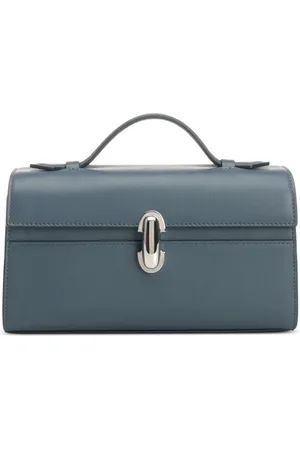 SAVETTE Small stitching-detail clutch bag