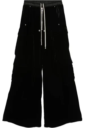 Rick Owens Velvet cargo trousers