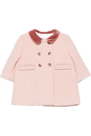 BONPOINT Velvet-collar coat