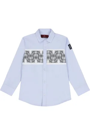 Aigner Logo-detail geometric-pattern shirt