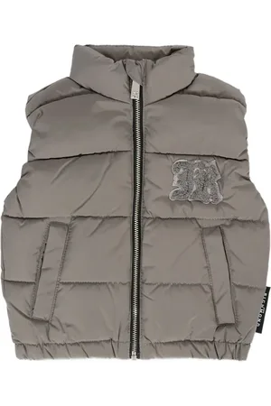 John Richmond Quilted logo-patch gilet