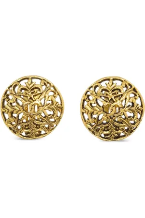 CHANEL 1990-2000s Interlocking CC earrings