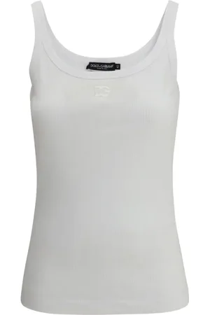 Dolce & Gabbana Ribbed logo-embroidered tank top