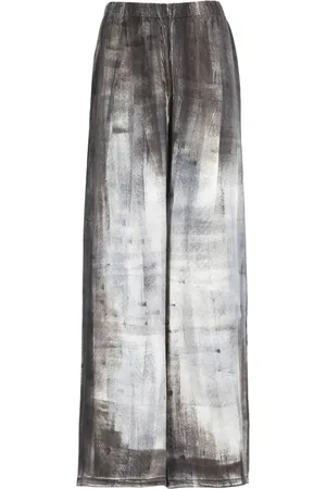 AVANT TOI Elastic-waistband printed trousers