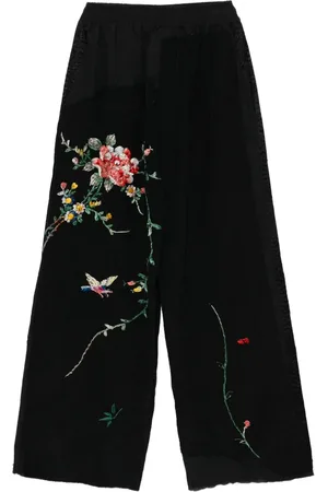 BY WALID Floral-print trousers