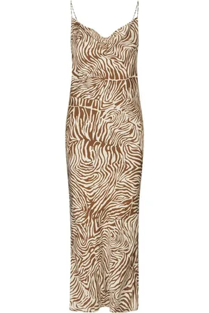 Samsøe Samsøe Zebra-print cowl-neck dress