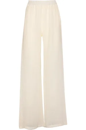 MAURIZIO PECORARO Elasticcated-waist wide-leg trousers