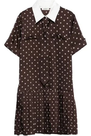 Sandro Geometric-print mini dress