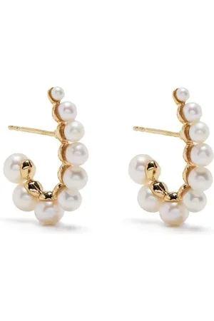 RAGBAG STUDIO Pearl hoop earrings