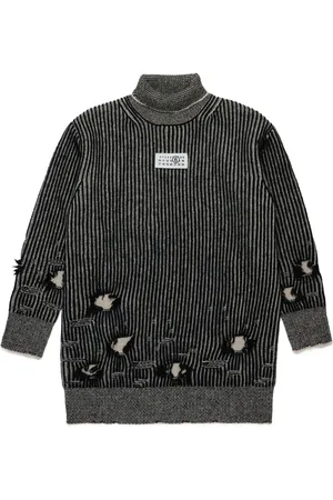 Maison Margiela Logo-patch wool dress