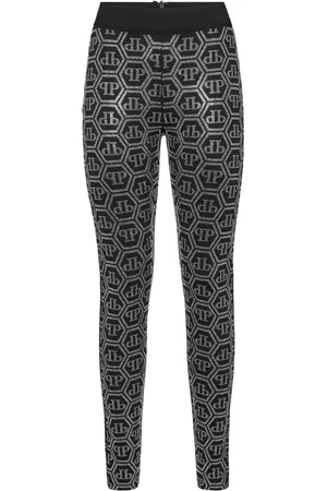 Philipp Plein Monogram-pattern leggings