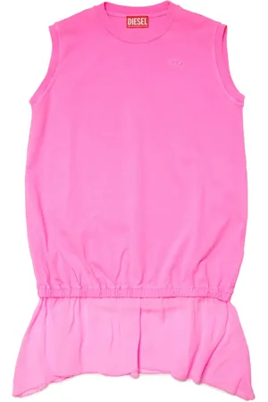 Diesel Drolletty logo-embroidered cotton dress