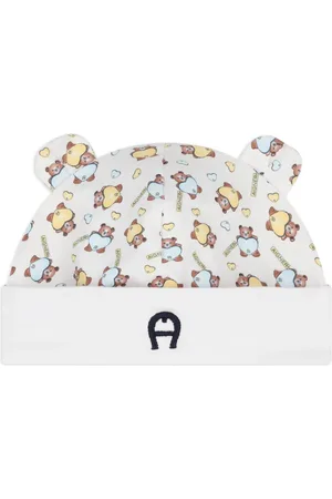 Aigner Teddy-bear print baby hat