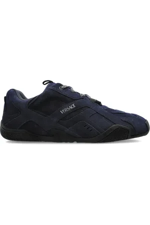 VERSACE Galaxia lace-up suede sneakers