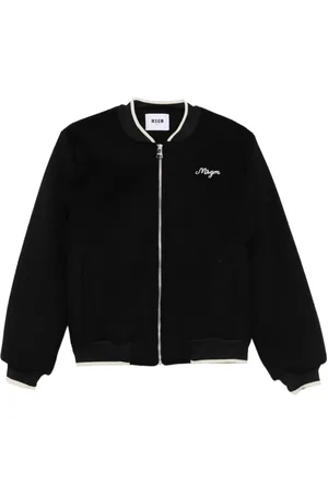 Msgm Logo-embroidered jacket